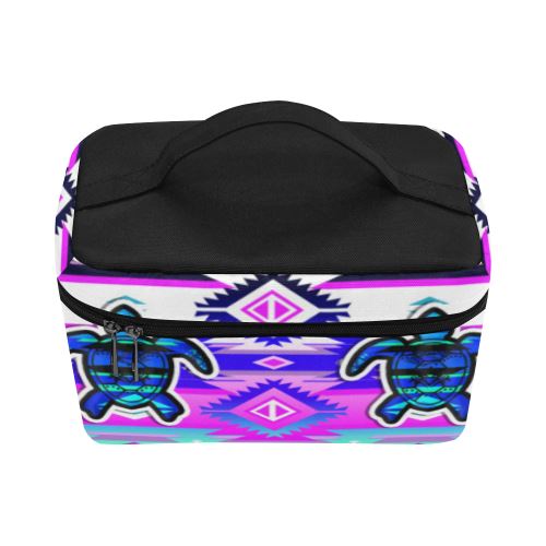 Adobe Dance Turtle Cosmetic Bag/Large (Model 1658) Cosmetic Bag e-joyer