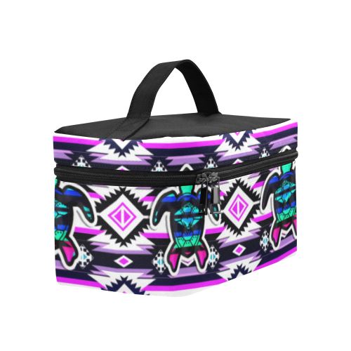 Adobe Dance Turtle Cosmetic Bag/Large (Model 1658) Cosmetic Bag e-joyer