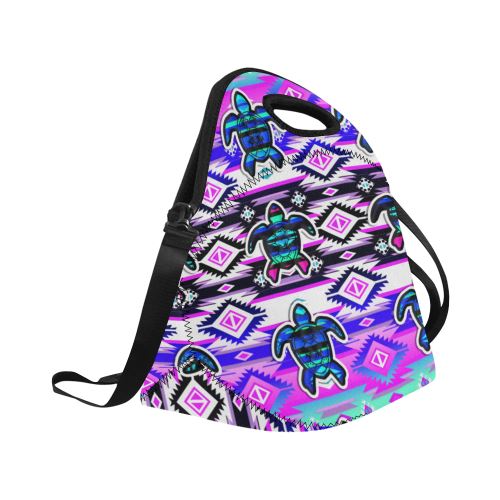 Adobe Dance Turtle Neoprene Lunch Bag/Large (Model 1669) Neoprene Lunch Bag/Large (1669) e-joyer