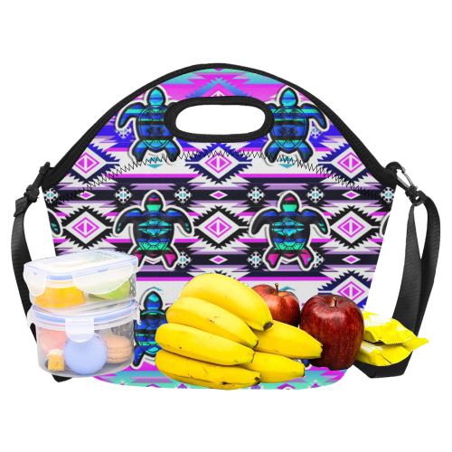 Adobe Dance Turtle Neoprene Lunch Bag/Large (Model 1669) Neoprene Lunch Bag/Large (1669) e-joyer