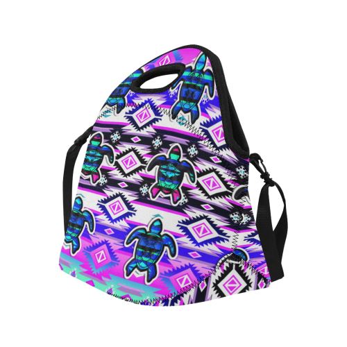 Adobe Dance Turtle Neoprene Lunch Bag/Large (Model 1669) Neoprene Lunch Bag/Large (1669) e-joyer