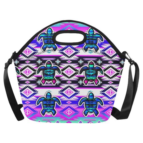 Adobe Dance Turtle Neoprene Lunch Bag/Large (Model 1669) Neoprene Lunch Bag/Large (1669) e-joyer