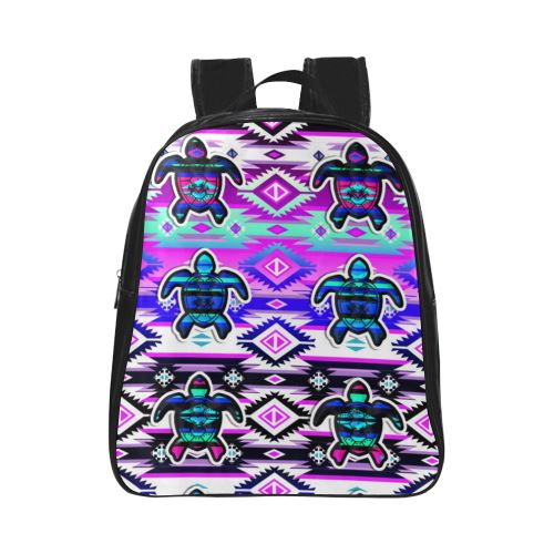 Adobe Dance Turtle School Backpack (Model 1601)(Small) School Backpacks/Small (1601) e-joyer 