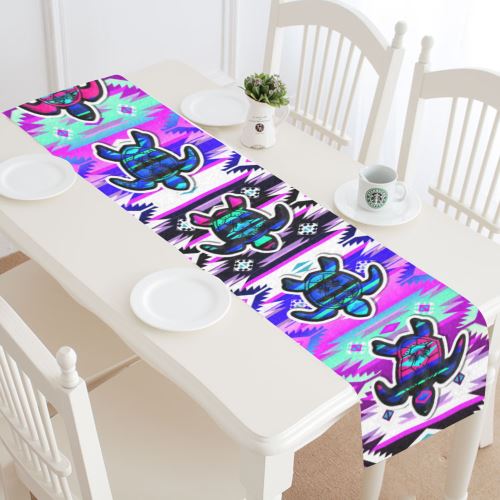 Adobe Dance Turtle Table Runner 16x72 inch Table Runner 16x72 inch e-joyer 