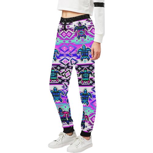 Adobe Dance Turtle Women's All Over Print Sweatpants (Model L11) Women's All Over Print Sweatpants (L11) e-joyer