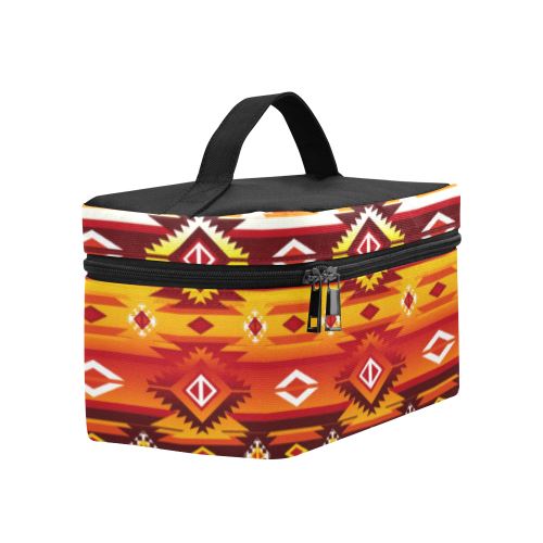 Adobe Fire Cosmetic Bag/Large (Model 1658) Cosmetic Bag e-joyer