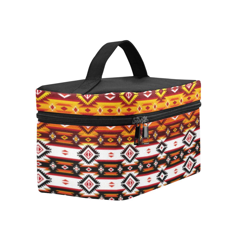 Adobe Fire Cosmetic Bag/Large (Model 1658) Cosmetic Bag e-joyer