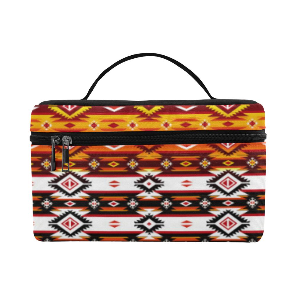 Adobe Fire Cosmetic Bag/Large (Model 1658) Cosmetic Bag e-joyer