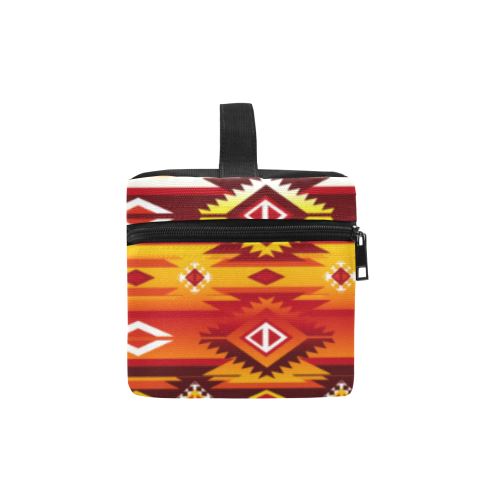 Adobe Fire Cosmetic Bag/Large (Model 1658) Cosmetic Bag e-joyer