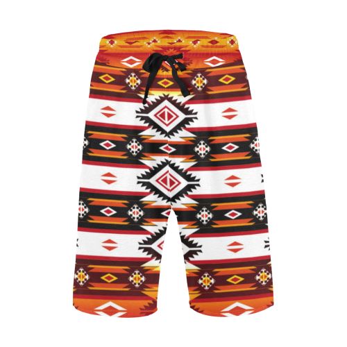 Adobe Fire Men's All Over Print Casual Shorts (Model L23) Men's Casual Shorts (L23) e-joyer
