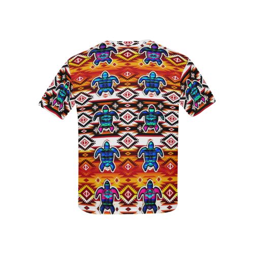 Adobe Fire Turtle All Over Print T-shirt for Kid (USA Size) (Model T40) All Over Print T-shirt for Kid (T40) e-joyer