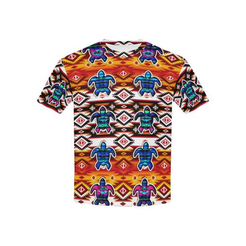 Adobe Fire Turtle All Over Print T-shirt for Kid (USA Size) (Model T40) All Over Print T-shirt for Kid (T40) e-joyer