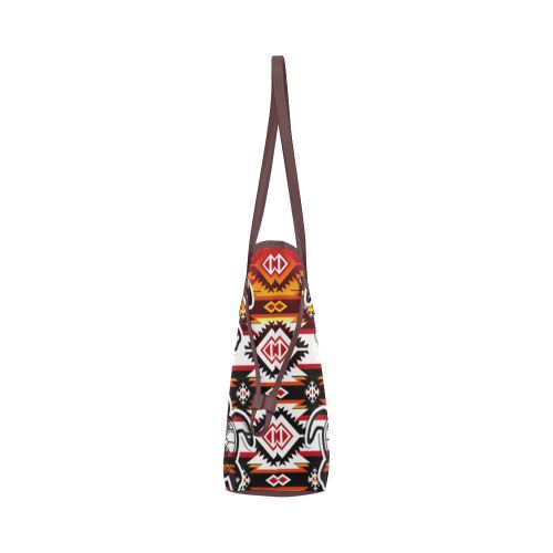 Adobe Fire Turtle Clover Canvas Tote Bag (Model 1661) Clover Canvas Tote Bag (1661) e-joyer