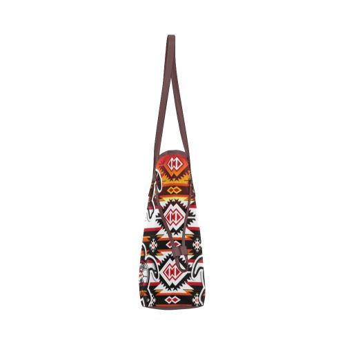 Adobe Fire Turtle Clover Canvas Tote Bag (Model 1661) Clover Canvas Tote Bag (1661) e-joyer