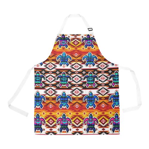Adobe Fire Turtle Colored All Over Print Apron All Over Print Apron e-joyer