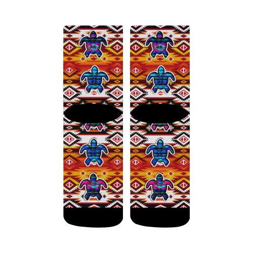 Adobe Fire Turtle Colored Crew Socks Crew Socks e-joyer