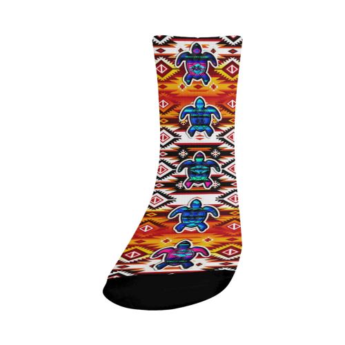 Adobe Fire Turtle Colored Crew Socks Crew Socks e-joyer