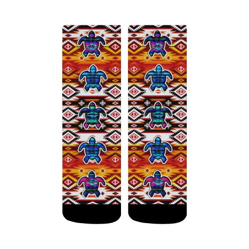 Adobe Fire Turtle Colored Crew Socks Crew Socks e-joyer