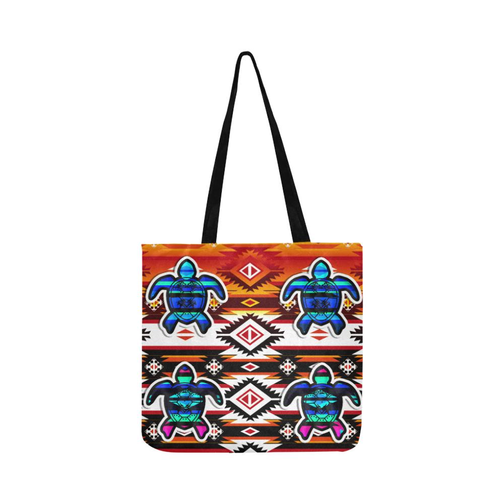 Adobe Fire Turtle Colored Reusable Shopping Bag Model 1660 (Two sides) Shopping Tote Bag (1660) e-joyer