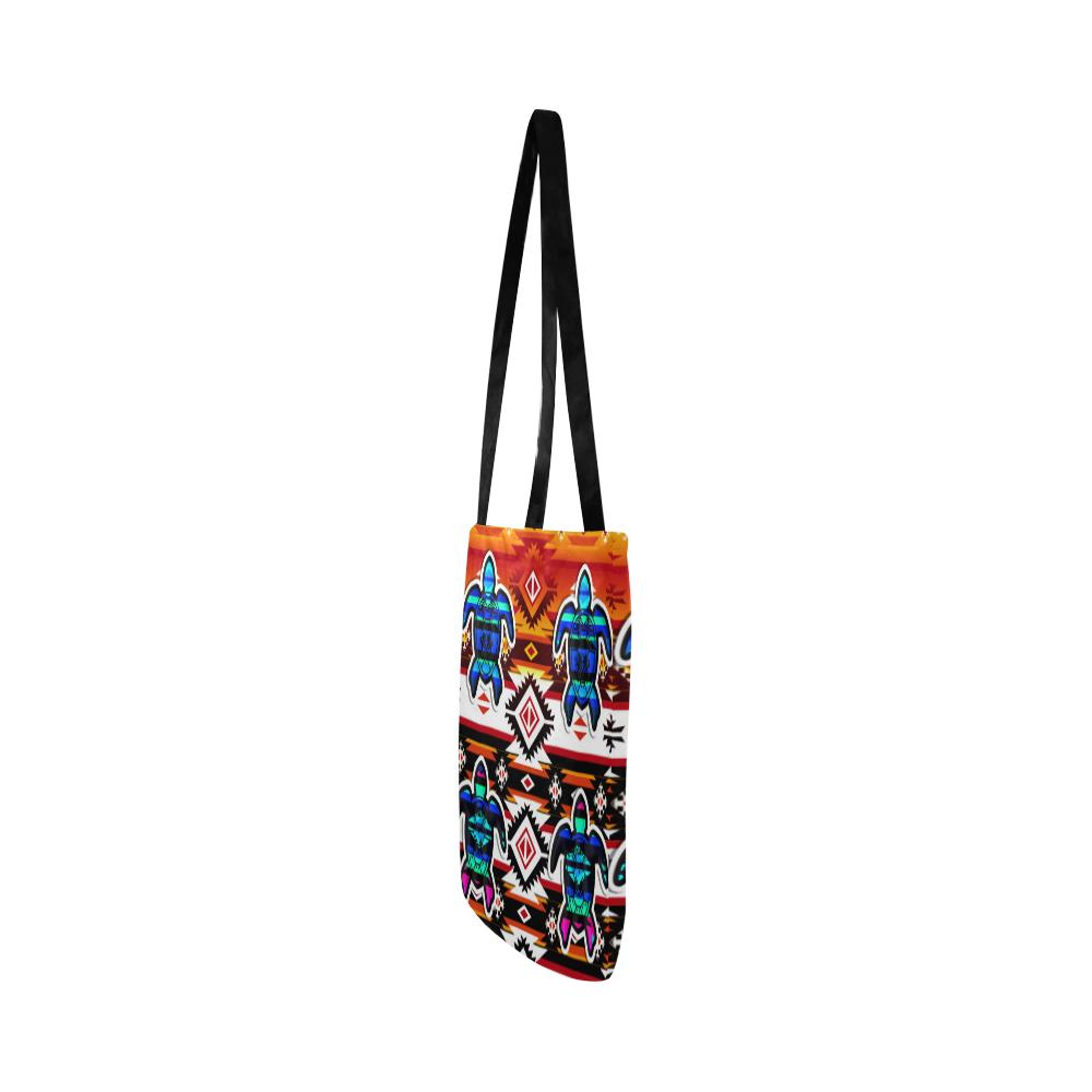 Adobe Fire Turtle Colored Reusable Shopping Bag Model 1660 (Two sides) Shopping Tote Bag (1660) e-joyer