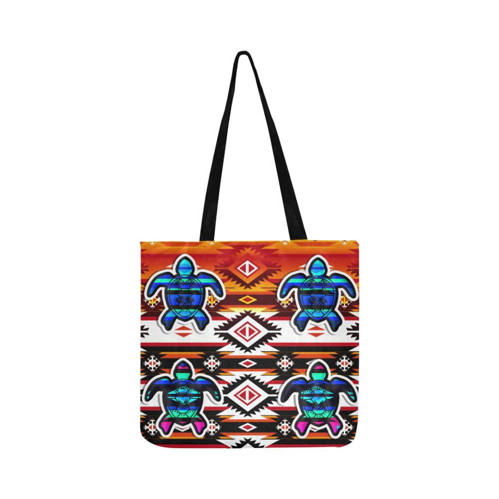 Adobe Fire Turtle Colored Reusable Shopping Bag Model 1660 (Two sides) Shopping Tote Bag (1660) e-joyer
