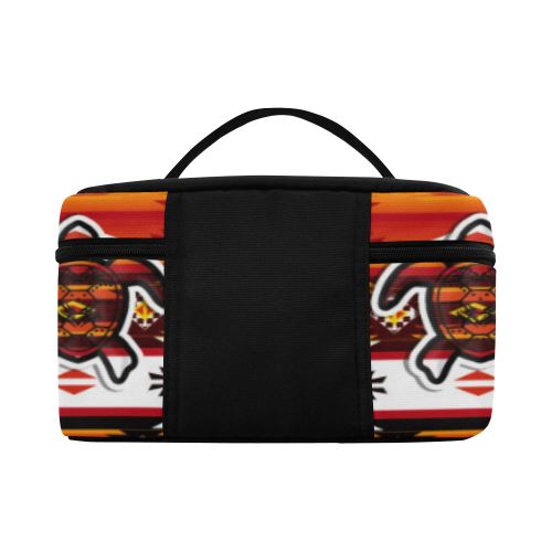 Adobe Fire Turtle Cosmetic Bag/Large (Model 1658) Cosmetic Bag e-joyer