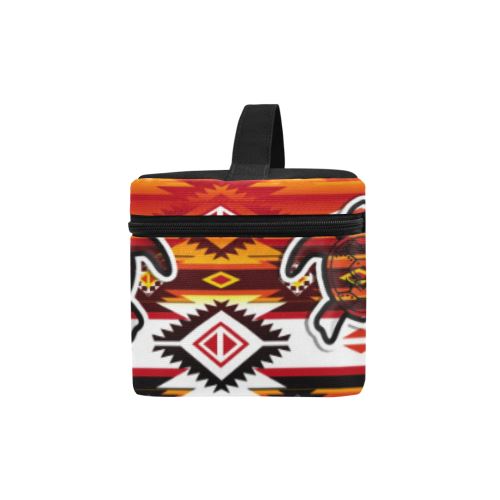 Adobe Fire Turtle Cosmetic Bag/Large (Model 1658) Cosmetic Bag e-joyer