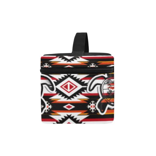 Adobe Fire Turtle Cosmetic Bag/Large (Model 1658) Cosmetic Bag e-joyer