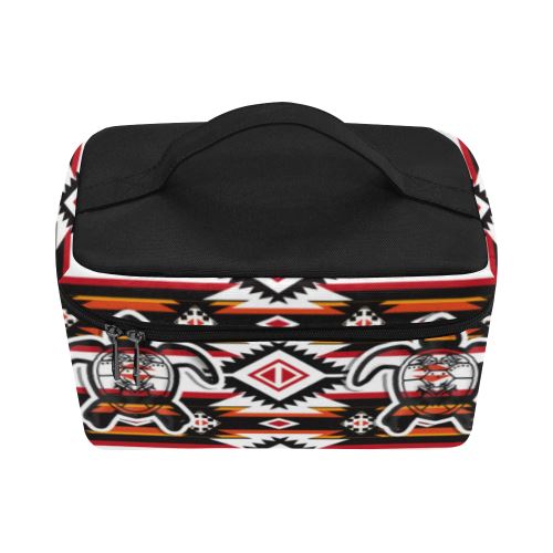 Adobe Fire Turtle Cosmetic Bag/Large (Model 1658) Cosmetic Bag e-joyer
