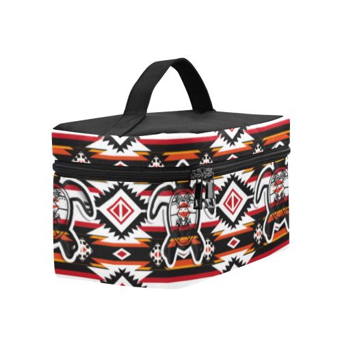 Adobe Fire Turtle Cosmetic Bag/Large (Model 1658) Cosmetic Bag e-joyer