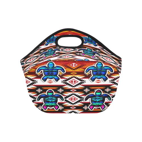 Adobe Fire Turtle Neoprene Lunch Bag/Small (Model 1669) Neoprene Lunch Bag/Small (1669) e-joyer