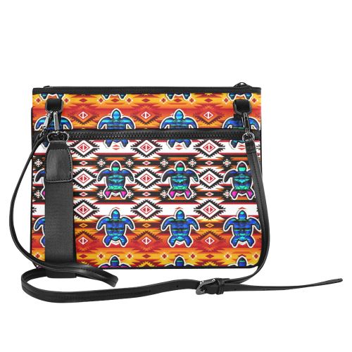 Adobe Fire Turtle Slim Clutch Bag (Model 1668) Slim Clutch Bags (1668) e-joyer