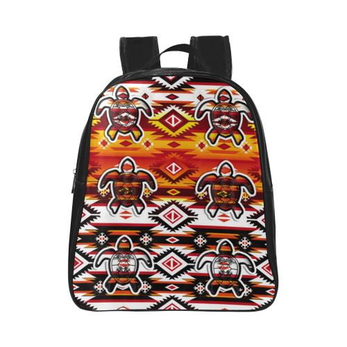 Adobe Fire Turtle2 School Backpack (Model 1601)(Small) School Backpacks/Small (1601) e-joyer 