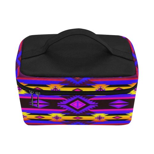 Adobe Hunt Cosmetic Bag/Large (Model 1658) Cosmetic Bag e-joyer