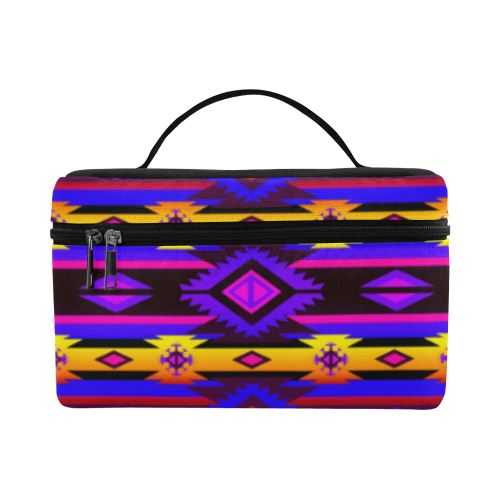 Adobe Hunt Cosmetic Bag/Large (Model 1658) Cosmetic Bag e-joyer