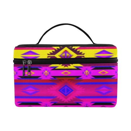 Adobe Hunt Cosmetic Bag/Large (Model 1658) Cosmetic Bag e-joyer