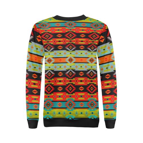 Adobe Kiva All Over Print Crewneck Sweatshirt for Women (Model H18) Crewneck Sweatshirt for Women (H18) e-joyer