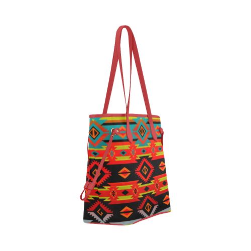 Adobe Kiva Clover Canvas Tote Bag (Model 1661) Clover Canvas Tote Bag (1661) e-joyer