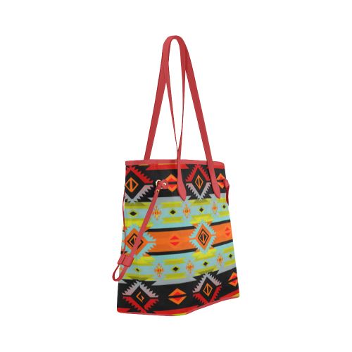 Adobe Kiva Clover Canvas Tote Bag (Model 1661) Clover Canvas Tote Bag (1661) e-joyer