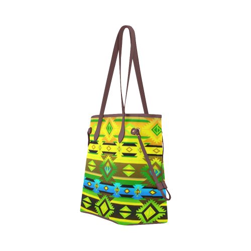 Adobe Midnight Clover Canvas Tote Bag (Model 1661) Clover Canvas Tote Bag (1661) e-joyer