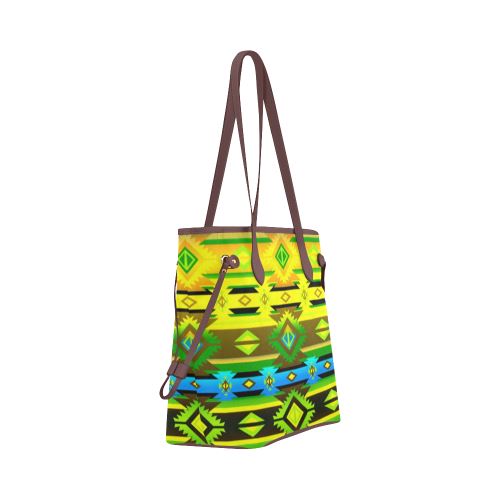 Adobe Midnight Clover Canvas Tote Bag (Model 1661) Clover Canvas Tote Bag (1661) e-joyer