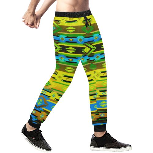 Adobe Midnight Men's All Over Print Sweatpants (Model L11) Men's All Over Print Sweatpants (L11) e-joyer