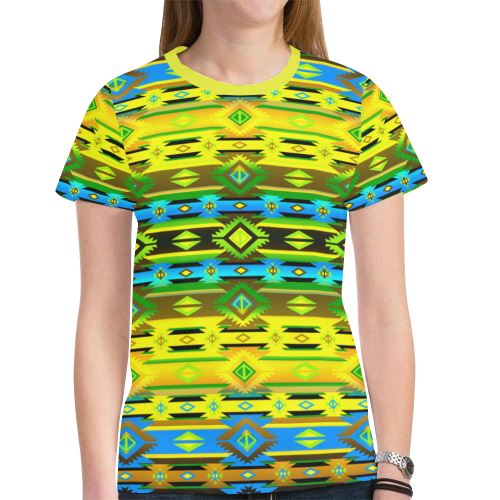 Adobe Midnight New All Over Print T-shirt for Women (Model T45) New All Over Print T-shirt for Women (T45) e-joyer