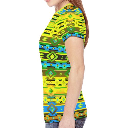 Adobe Midnight New All Over Print T-shirt for Women (Model T45) New All Over Print T-shirt for Women (T45) e-joyer