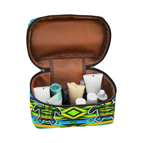 Adobe-Nature-Turtle Cosmetic Bag/Large (Model 1658) Cosmetic Bag e-joyer