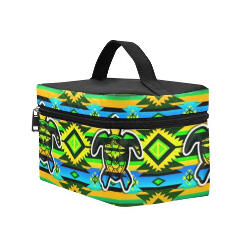 Adobe-Nature-Turtle Cosmetic Bag/Large (Model 1658) Cosmetic Bag e-joyer