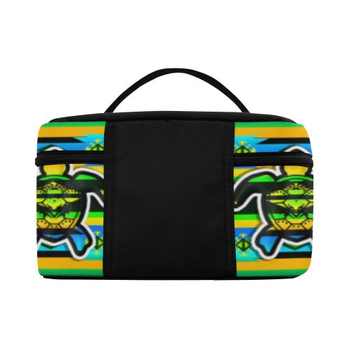 Adobe-Nature-Turtle Cosmetic Bag/Large (Model 1658) Cosmetic Bag e-joyer