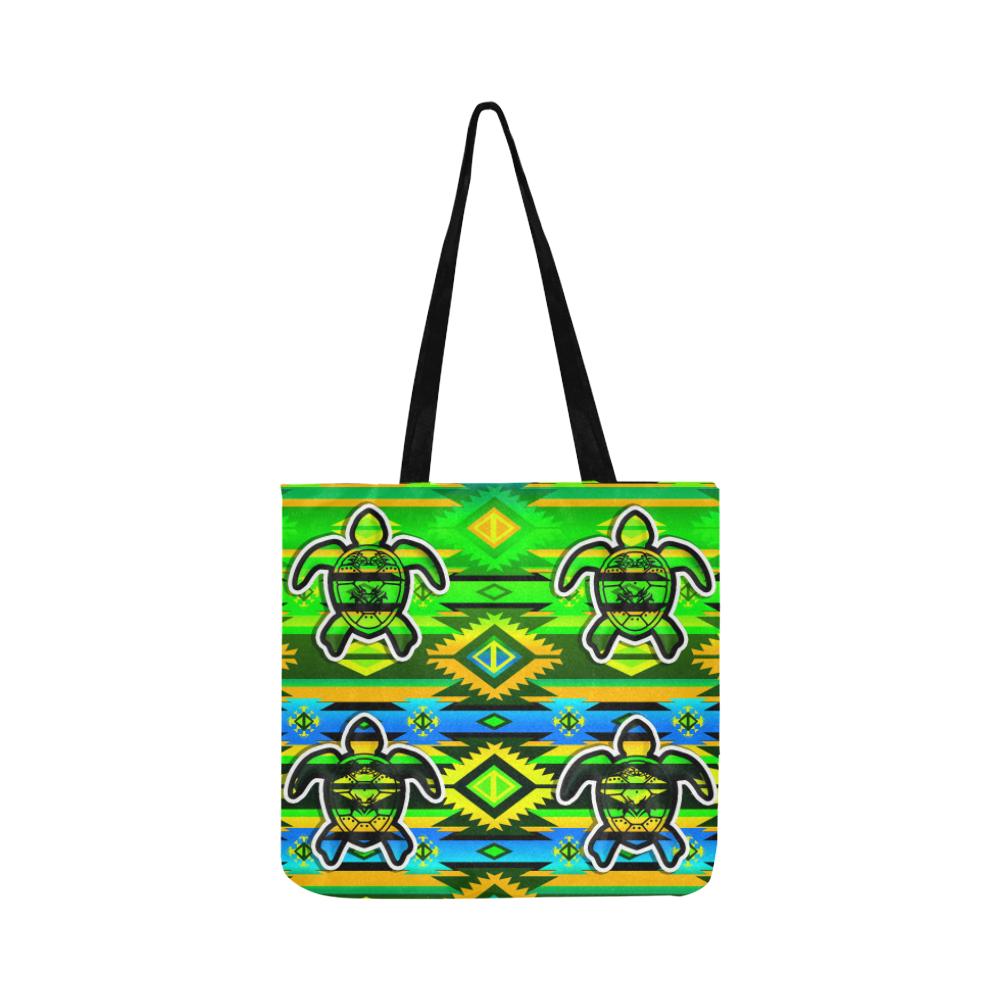 Adobe-Nature-Turtle Reusable Shopping Bag Model 1660 (Two sides) Shopping Tote Bag (1660) e-joyer