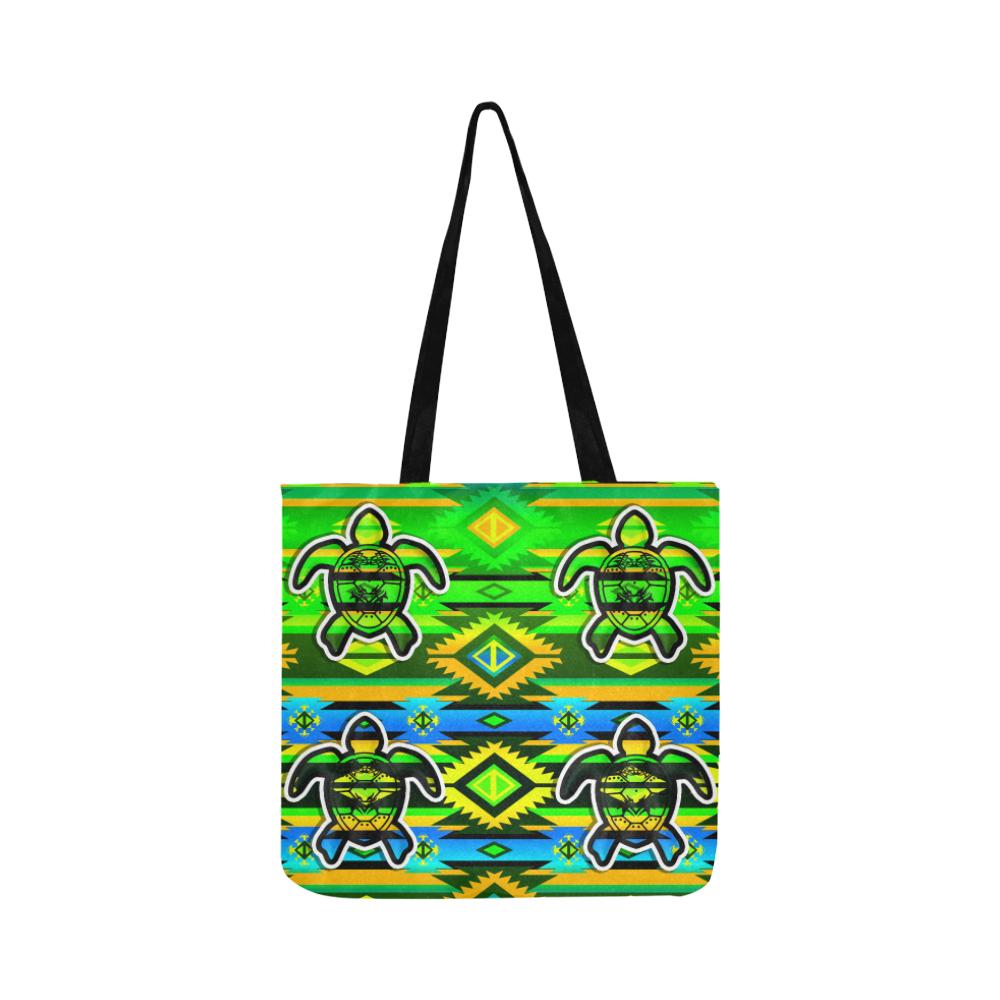 Adobe-Nature-Turtle Reusable Shopping Bag Model 1660 (Two sides) Shopping Tote Bag (1660) e-joyer