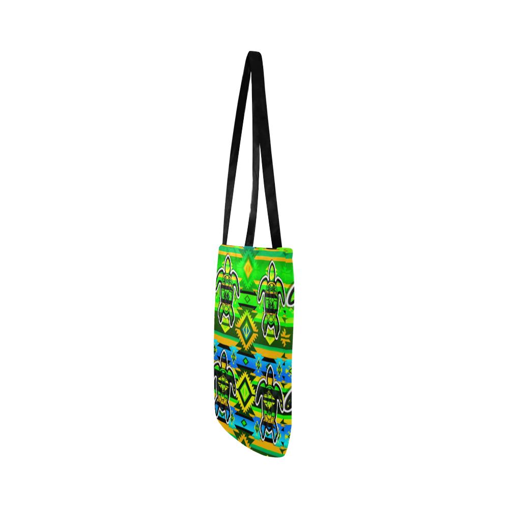 Adobe-Nature-Turtle Reusable Shopping Bag Model 1660 (Two sides) Shopping Tote Bag (1660) e-joyer